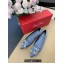 Roger Vivier Flower Strass Buckle Ballerinas in Satin Light Blue