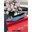 Roger Vivier Flower Strass Buckle Ballerinas in Satin Light Blue