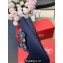 Roger Vivier Heel 6.5cm Flower Strass Buckle Pumps in Satin Dark Blue