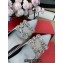 Roger Vivier Heel 6.5cm Flower Strass Buckle Pumps in Satin Gray