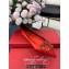 Roger Vivier Flower Strass Buckle Ballerinas in Satin Red