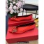 Roger Vivier Flower Strass Buckle Ballerinas in Satin Red