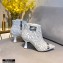 Fendi Heel 8.5cm FF Print Ankle Boots White 2020