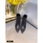 Fendi Heel 8.5cm FF Print Ankle Boots Black 2020
