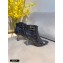 Fendi Heel 8.5cm FF Print Ankle Boots Black 2020