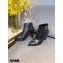 Fendi Heel 8.5cm FF Print Ankle Boots Black 2020