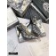 Dior Heel 9.5cm J'Adior Dots Embroidered Slingback Pumps Black 2020