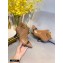Fendi Heel 8.5cm FF Print Ankle Boots Brown 2020