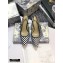 Dior Heel 6.5cm J'Adior Dots Embroidered Slingback Pumps Black 2020
