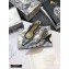 Dior Heel 6.5cm J'Adior Dots Embroidered Slingback Pumps Black 2020