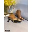 Fendi Heel 8.5cm FF Print Ankle Boots Brown 2020
