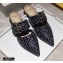 Fendi Calfskin FF Print Slingbacks Black 2020