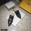 Fendi Calfskin FF Print Slingbacks Black 2020