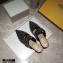 Fendi Calfskin FF Print Slingbacks Black 2020