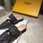 Fendi Calfskin FF Print Slingbacks Black 2020