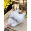 Fendi Rabbit Hair FF Print Slingbacks White 2020