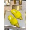 Fendi Rabbit Hair FF Print Slingbacks Yellow 2020