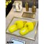 Fendi Rabbit Hair FF Print Slingbacks Yellow 2020