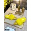 Fendi Rabbit Hair FF Print Slingbacks Yellow 2020