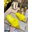 Fendi Rabbit Hair FF Print Slingbacks Yellow 2020