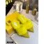 Fendi Rabbit Hair FF Print Slingbacks Yellow 2020