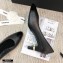 Chanel Pearl Low Heel Pumps Black 2020
