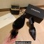 Chanel Heel 7cm Coco Vintage Pumps Top Quality Satin Print Black 2020