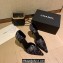 Chanel Heel 7cm Coco Vintage Pumps Top Quality Satin Print Black 2020