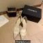 Chanel Heel 7cm Coco Vintage Pumps Top Quality Creamy 2020