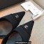 Chanel Heel 7cm Coco Vintage Pumps Top Quality Satin Black 2020