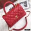 Chanel Coco Handle Small Flap Bag Red with Top Handle A92990 Top Quality 7147