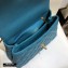 Chanel Coco Handle Small Flap Bag Turquoise Blue with Lizard Top Handle A92990 Top Quality 7147