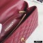 Chanel Coco Handle Medium Flap Bag Date Red with Lizard Top Handle A92991 Top Quality 7148