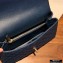 Chanel Coco Handle Medium Flap Bag Navy Blue with Lizard Top Handle A92991 Top Quality 7148