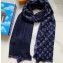 Louis Vuitton Pied-De-Poule Stole Scarf 200x70cm M76244 Blue 2020