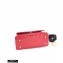 Chanel Waxy Leather Coco Handle Chevron Small Flap Bag Red with Top Handle A92990