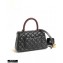 Chanel Coco Handle Small Flap Bag Black/Silver Burgundy Lizard with Top Handle A92990