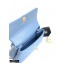 Chanel Coco Handle Small Flap Bag Denim Blue/Lizard with Top Handle A92990