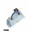 Chanel Coco Handle Small Flap Bag Baby Blue/Lizard with Top Handle A92990
