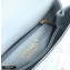 Chanel Coco Handle Small Flap Bag Baby Blue/Lizard with Top Handle A92990