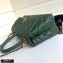 Chanel Coco Handle Small Flap Bag Dark Green with Top Handle A92990