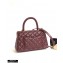Chanel Coco Handle Small Flap Bag Burgundy with Top Handle A92990