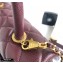 Chanel Coco Handle Small Flap Bag Burgundy with Top Handle A92990