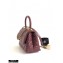 Chanel Coco Handle Small Flap Bag Burgundy with Top Handle A92990