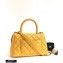 Chanel Coco Handle Small Flap Bag Yellow with Top Handle A92990