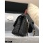 Chanel Coco Handle Small Flap Bag Black/Gold Burgundy Lizard with Top Handle A92990