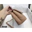 Chanel Coco Handle Small Flap Bag Beige/Burgundy with Lizard Top Handle A92990 Top Quality 7147