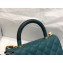 Chanel Coco Handle Small Flap Bag Green with Lizard Top Handle A92990 Top Quality 7147
