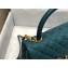 Chanel Coco Handle Medium Flap Bag Green with Lizard Top Handle A92991 Top Quality 7148
