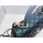 Chanel Coco Handle Small Flap Bag Pearl Green/Blue with Lizard Top Handle A92990 Top Quality 7147